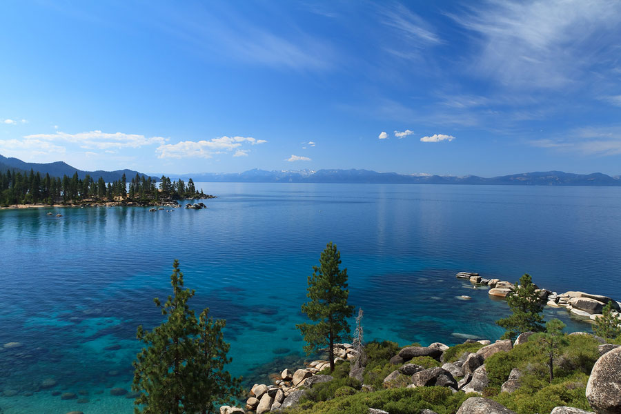 Lake-Tahoe Beautiful Lake Tahoe shoreline during summer time